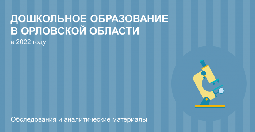 Дошкольное образование в Орловской области в 2022 году